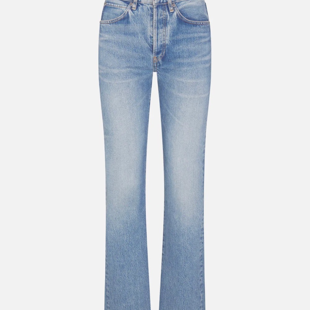 Light Blue Women's Straight-Leg Jeans
